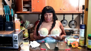 Cooking with cleavage